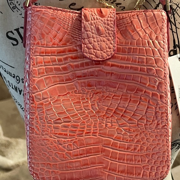 🆕 Brahmin Pink Punch Crossbody Bag and Dust Bag - Picture 8 of 17